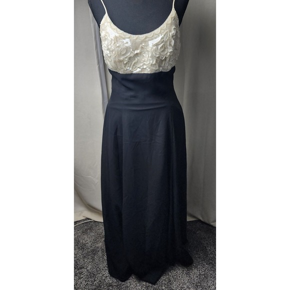 Gunne Sax Jessica McClintock Dress 7/8 S Babydoll Beaded Long Prom Formal Y2K Gunne Sax Jessica McClintock Dress 7/8 S Babydoll Beaded Long Prom Formal Y2K